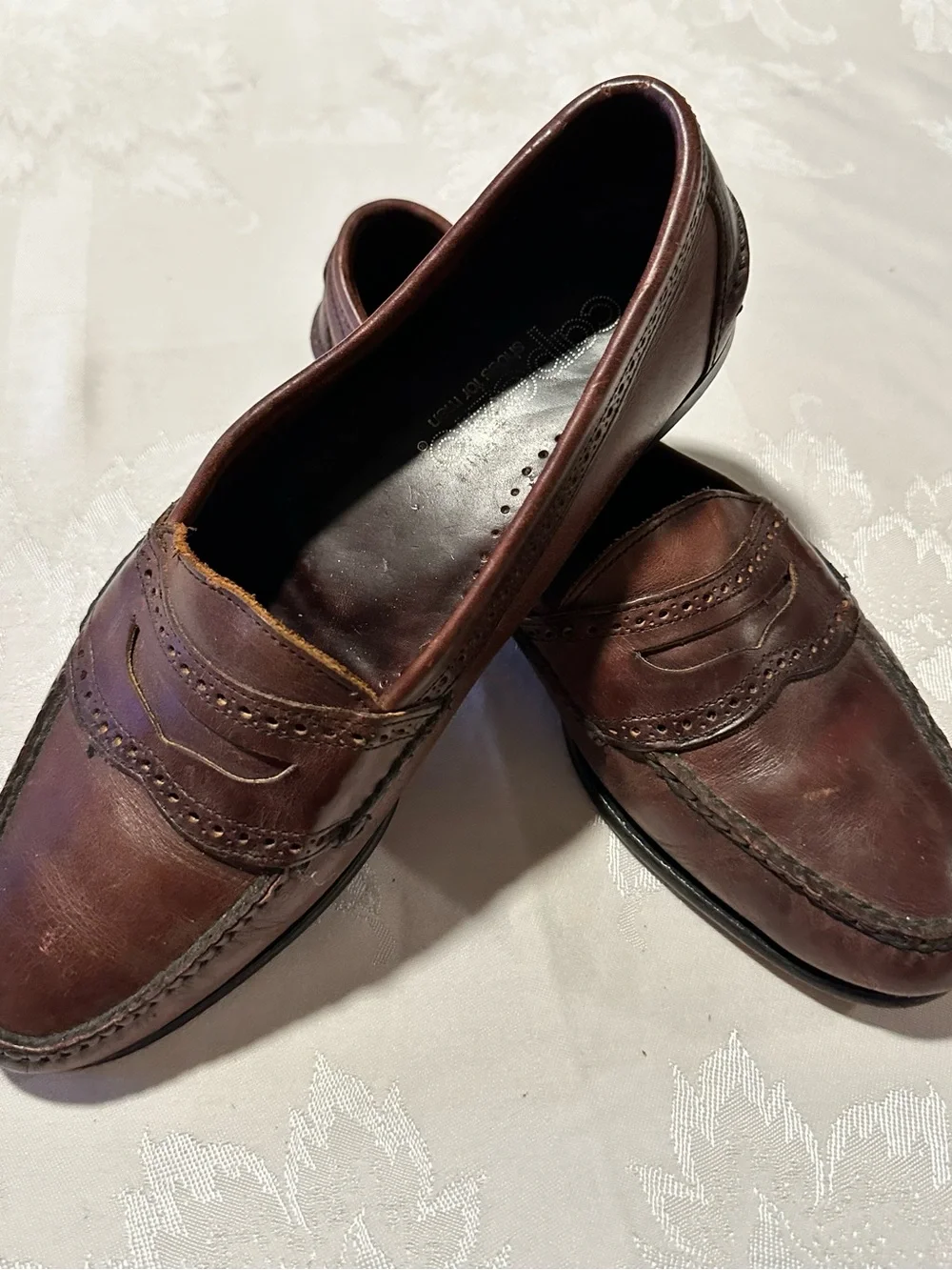 Capezio Brown Leather Penny Loafers